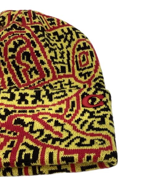 COACH（コーチ）COACH (コーチ) Disney (ディズニー) Keith Haring (キースヘリング) ニットキャップ イエローの古着・服飾アイテム