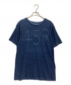 45Rフォーティファイブ・アール）の古着「ロゴTシャツ」｜インディゴ