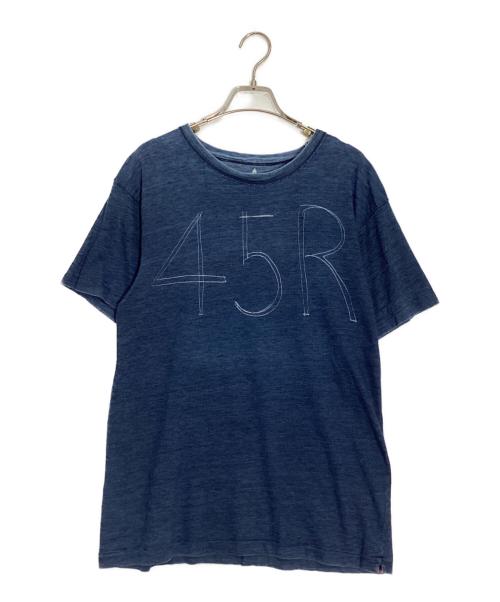 45R（フォーティファイブ・アール）45R (フォーティファイブ・アール) ロゴTシャツ インディゴ サイズ:3の古着・服飾アイテム
