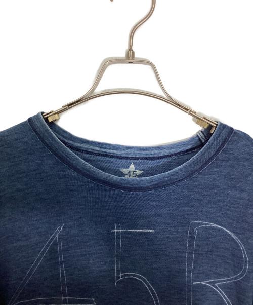 45R（フォーティファイブ・アール）45R (フォーティファイブ・アール) ロゴTシャツ インディゴ サイズ:3の古着・服飾アイテム