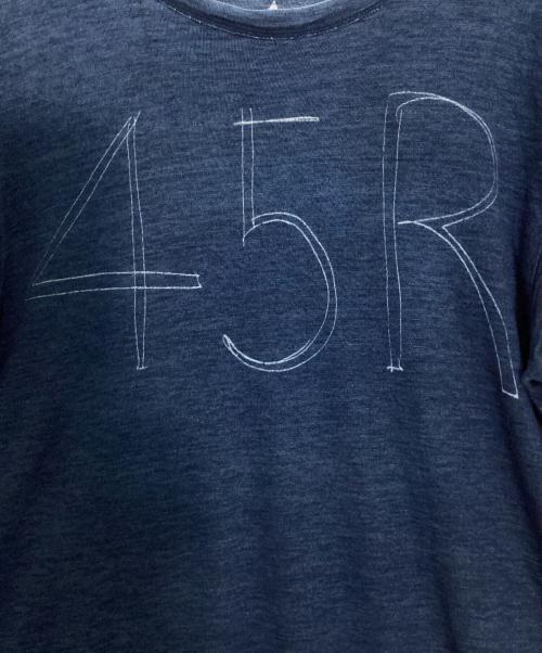 45R（フォーティファイブ・アール）45R (フォーティファイブ・アール) ロゴTシャツ インディゴ サイズ:3の古着・服飾アイテム