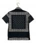 stussy (ステューシー) ペイズリー柄ハンソデシャツ ブラック サイズ:Ｓ：5000円