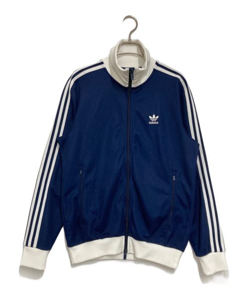 adidas（アディダス）adidas (アディダス) beckenbauer トラックジャケット ネイビー×ホワイト サイズ:XLの古着・服飾アイテム