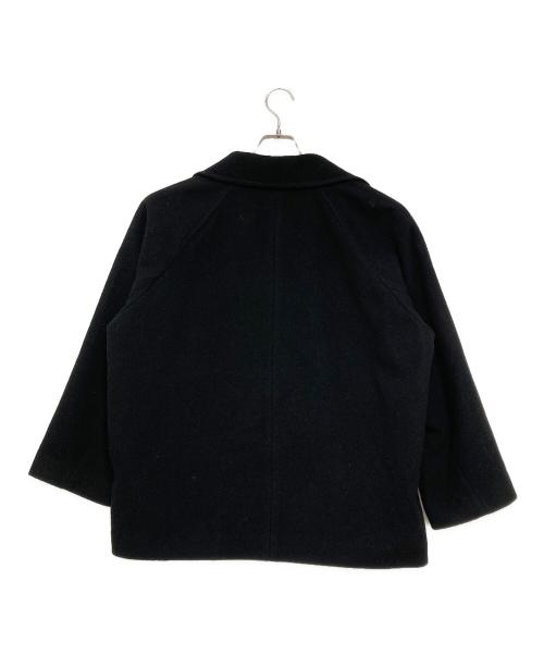JOURNAL STANDARD relume（ジャーナルスタンダード レリューム）JOURNAL STANDARD relume (ジャーナルスタンダード レリューム) 尾州ウールショートPコート ブラック サイズ:38の古着・服飾アイテム