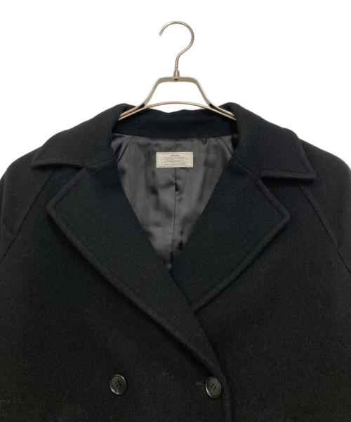 JOURNAL STANDARD relume（ジャーナルスタンダード レリューム）JOURNAL STANDARD relume (ジャーナルスタンダード レリューム) 尾州ウールショートPコート ブラック サイズ:38の古着・服飾アイテム