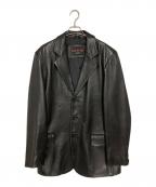 DUROJAC BY Schottショット）の古着「シープレザーテーラードジャケット」｜ブラック