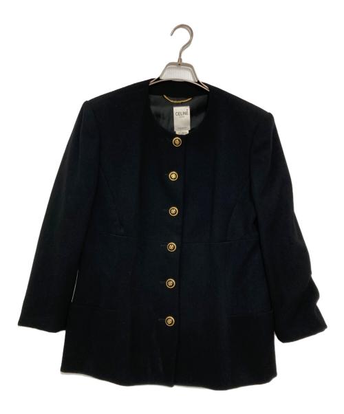 CELINE（セリーヌ）CELINE (セリーヌ) 金釦ジャケット ブラック サイズ:44の古着・服飾アイテム