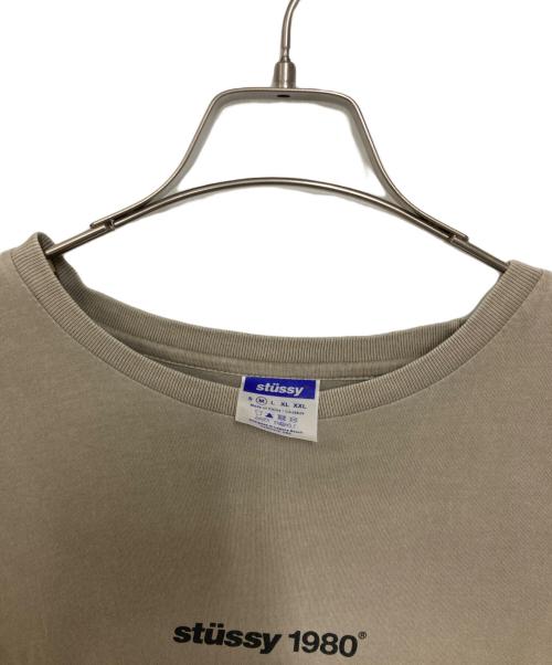 stussy（ステューシー）stussy (ステューシー) 1980 プリントTシャツ ベージュ サイズ:Mの古着・服飾アイテム