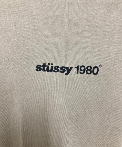 stussy（ステューシー）stussy (ステューシー) 1980 プリントTシャツ ベージュ サイズ:Mの古着・服飾アイテム