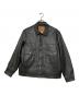 LEVI'S PReMIUM（リーバイス プレミアム）の古着「BLACK TYPEⅡ TRUCKER LEATHER JACKET」｜ブラック