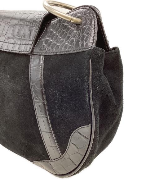 LAUREN RALPH LAUREN（ローレンラルフローレン）LAUREN RALPH LAUREN (ローレンラルフローレン) ワンショルダーバッグ ブラックの古着・服飾アイテム