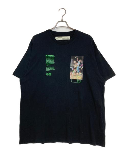 OFFWHITE（オフホワイト）OFFWHITE (オフホワイト) プリントTシャツ ブラック サイズ:Ｍの古着・服飾アイテム