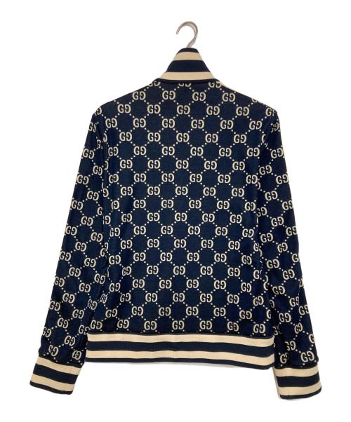 GUCCI（グッチ）GUCCI (グッチ) GGジャガードトラックジャケット ネイビー サイズ:Mの古着・服飾アイテム