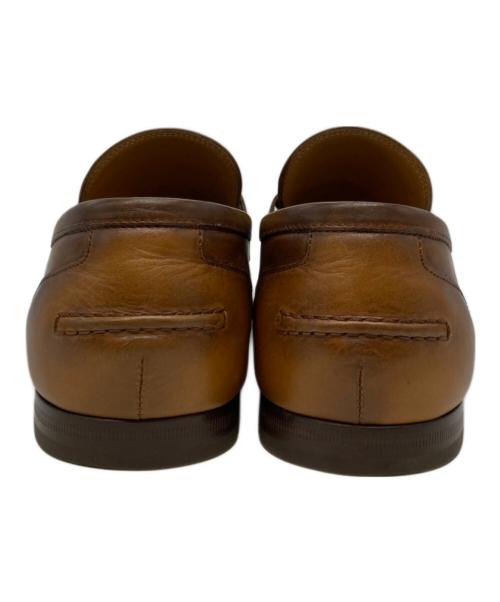 GUCCI（グッチ）GUCCI (グッチ) ヨルダーンホースビットローファー ベージュ サイズ:6 1/2の古着・服飾アイテム