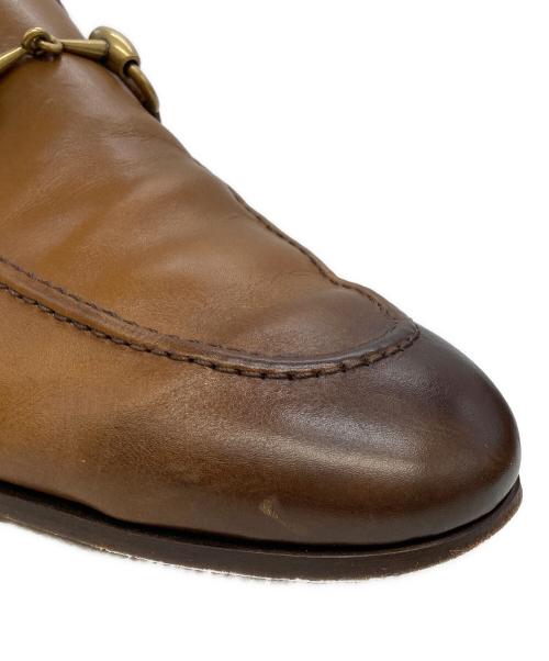 GUCCI（グッチ）GUCCI (グッチ) ヨルダーンホースビットローファー ベージュ サイズ:6 1/2の古着・服飾アイテム