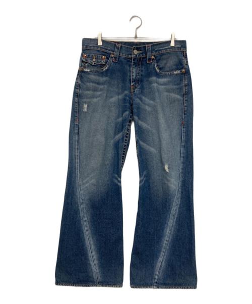 TRUE RELIGION（トゥルー レリジョン）TRUE RELIGION (トゥルー レリジョン) 立体裁断デニムパンツ インディゴ サイズ:34の古着・服飾アイテム