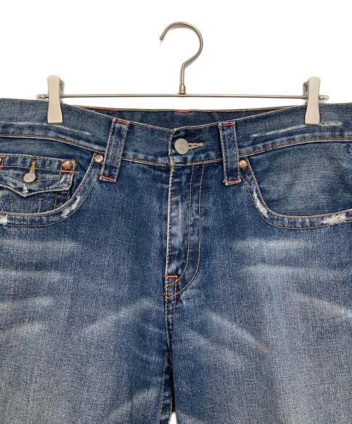 TRUE RELIGION（トゥルー レリジョン）TRUE RELIGION (トゥルー レリジョン) 立体裁断デニムパンツ インディゴ サイズ:34の古着・服飾アイテム