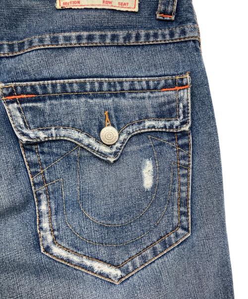 TRUE RELIGION（トゥルー レリジョン）TRUE RELIGION (トゥルー レリジョン) 立体裁断デニムパンツ インディゴ サイズ:34の古着・服飾アイテム