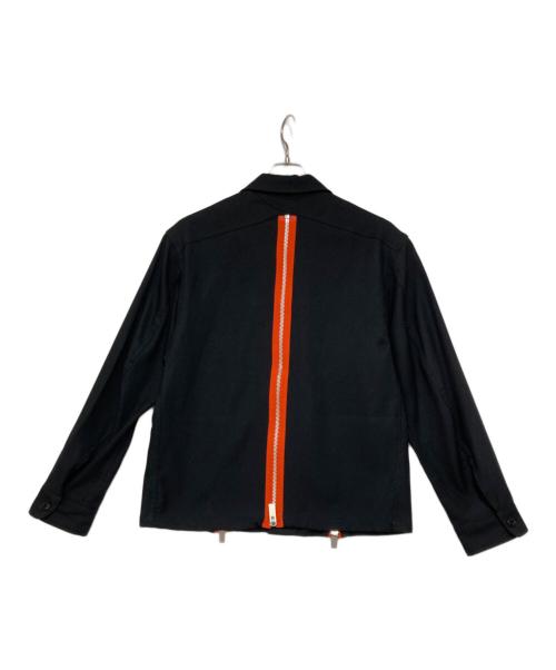 myne（マイン）myne (マイン) zip jacket shirts/ジップアップシャツジャケット ブラック サイズ:Lの古着・服飾アイテム