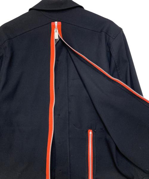 myne（マイン）myne (マイン) zip jacket shirts/ジップアップシャツジャケット ブラック サイズ:Lの古着・服飾アイテム