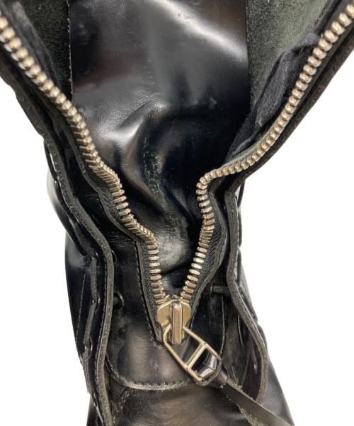 SUB-AGE.（サベージ）SUB-AGE. (サベージ) KIDS LOVE GAITE (キッズラブゲイト) ジップアップブーツ ブラック サイズ:7 1/2の古着・服飾アイテム