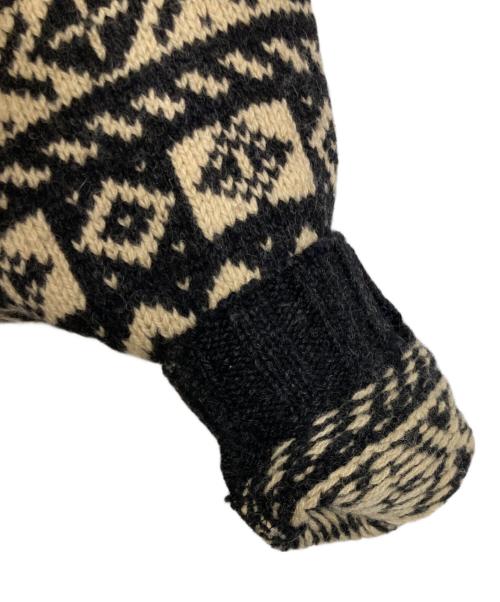 L.L.Bean（エルエルビーン）L.L.Bean (エルエルビーン) 80sフェアアイル ウール セーター ベージュ×ブラック サイズ:Mの古着・服飾アイテム