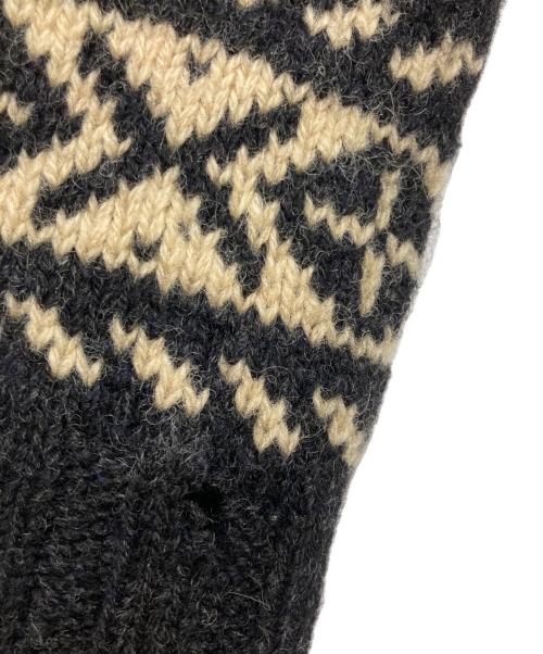 L.L.Bean（エルエルビーン）L.L.Bean (エルエルビーン) 80sフェアアイル ウール セーター ベージュ×ブラック サイズ:Mの古着・服飾アイテム