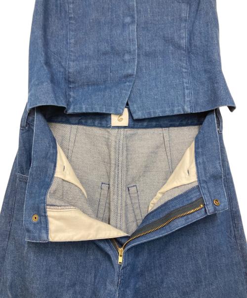 6(ROKU) BEAUTY&YOUTH（ロク ビューティーアンドユース）6(ROKU) BEAUTY&YOUTH (ロク ビューティーアンドユース) デニム ビスチェ オールインワン インディゴ サイズ:36の古着・服飾アイテム