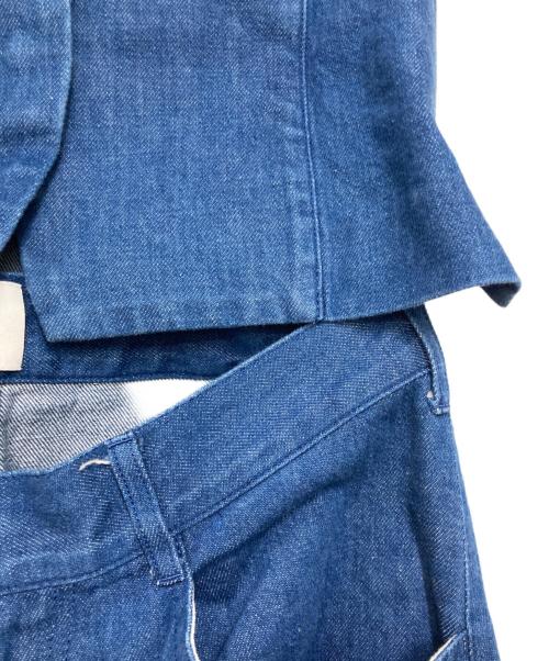6(ROKU) BEAUTY&YOUTH（ロク ビューティーアンドユース）6(ROKU) BEAUTY&YOUTH (ロク ビューティーアンドユース) デニム ビスチェ オールインワン インディゴ サイズ:36の古着・服飾アイテム