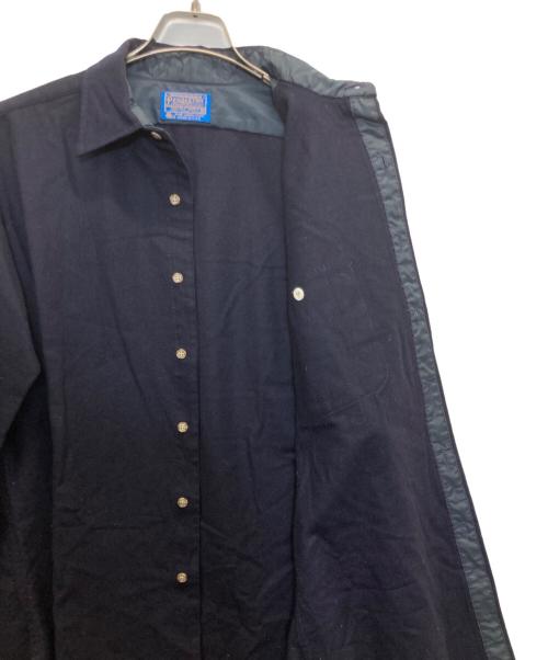 PENDLETON（ペンドルトン）PENDLETON (ペンドルトン) エルボーパッチシャツ ブラック サイズ:Mの古着・服飾アイテム