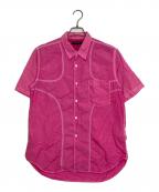 COMME des GARCONS HOMMEコムデギャルソン オム）の古着「半袖シャツ」｜レッド