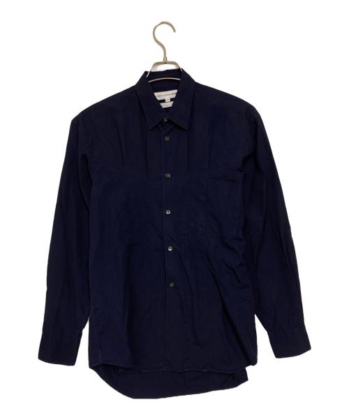 COMME des GARCONS SHIRT（コムデギャルソンシャツ）COMME des GARCONS SHIRT (コムデギャルソンシャツ) タックデザインドレスタッチワークシャツ ネイビー サイズ:Sの古着・服飾アイテム
