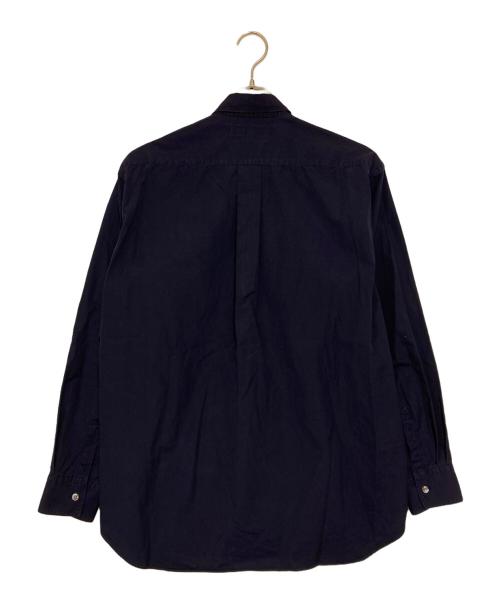 COMME des GARCONS SHIRT（コムデギャルソンシャツ）COMME des GARCONS SHIRT (コムデギャルソンシャツ) タックデザインドレスタッチワークシャツ ネイビー サイズ:Sの古着・服飾アイテム