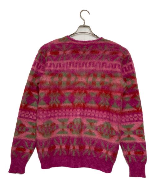 Needles（ニードルズ）Needles (ニードルズ) BEAMS (ビームス) 別注フェアアイルモヘアカーディガン ピンク サイズ:XSの古着・服飾アイテム