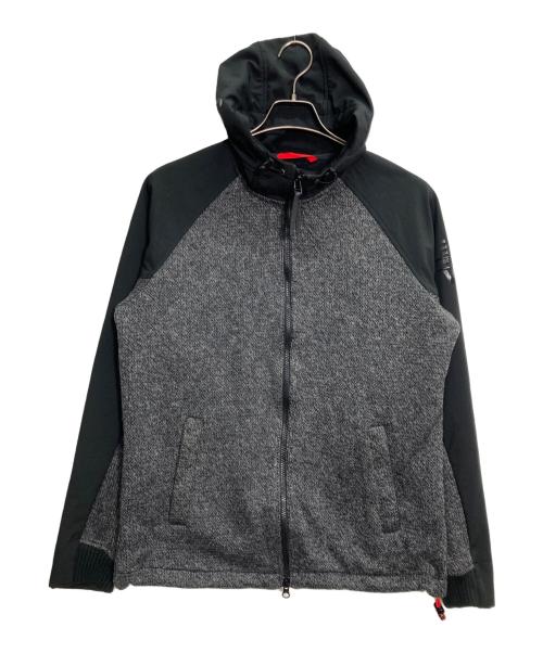 OXBOW（オックスボウ）OXBOW (オックスボウ) フーデッドジップジャケット ブラック サイズ:Mの古着・服飾アイテム