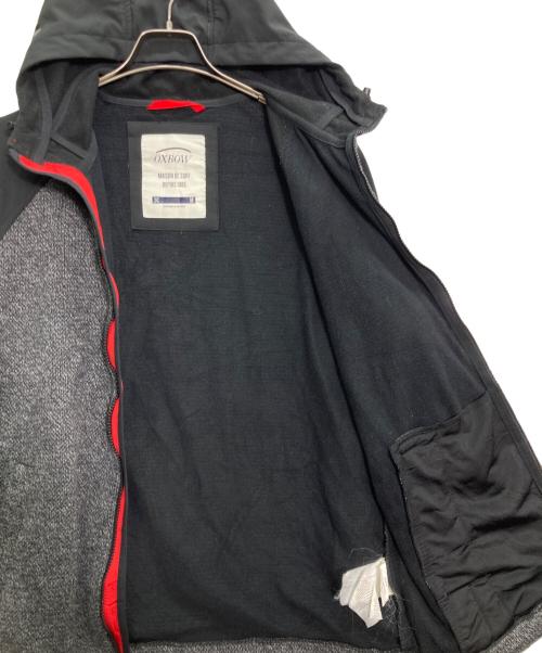 OXBOW（オックスボウ）OXBOW (オックスボウ) フーデッドジップジャケット ブラック サイズ:Mの古着・服飾アイテム