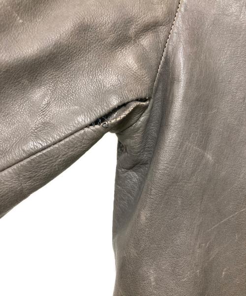 ISAMU KATAYAMA BACKLASH（イサムカタヤマ・バックラッシュ）ISAMU KATAYAMA BACKLASH (イサムカタヤマ・バックラッシュ) 製品染め キップレザー シングルライダースジャケット ブラウン サイズ:2の古着・服飾アイテム