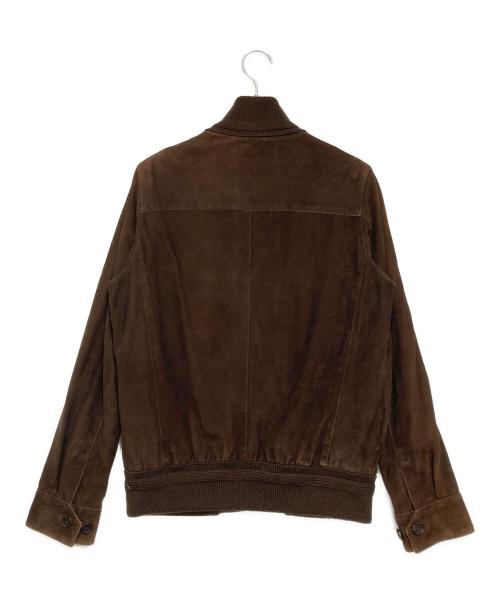 Cinquanta（チンクワンタ）Cinquanta (チンクワンタ) シープレザーブルゾン ブラウン サイズ:46の古着・服飾アイテム