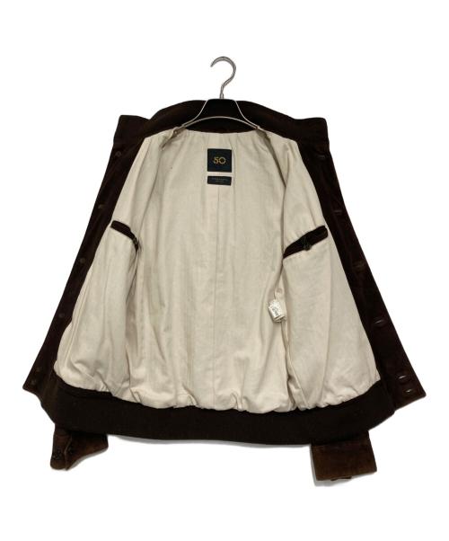 Cinquanta（チンクワンタ）Cinquanta (チンクワンタ) シープレザーブルゾン ブラウン サイズ:46の古着・服飾アイテム