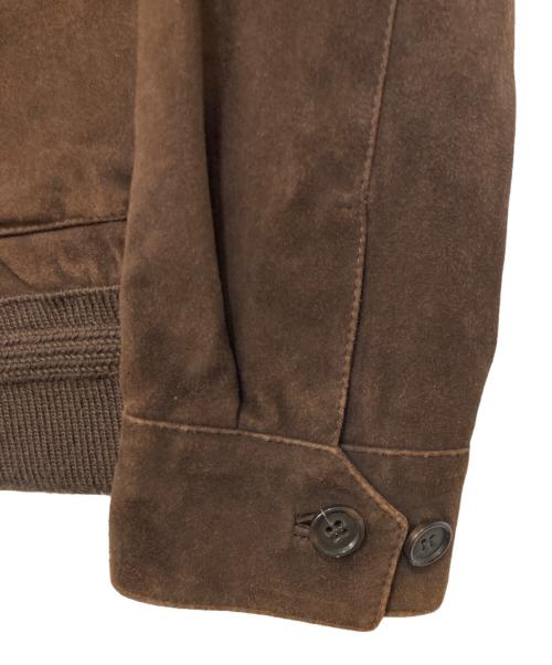 Cinquanta（チンクワンタ）Cinquanta (チンクワンタ) シープレザーブルゾン ブラウン サイズ:46の古着・服飾アイテム