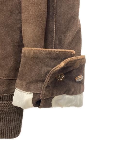 Cinquanta（チンクワンタ）Cinquanta (チンクワンタ) シープレザーブルゾン ブラウン サイズ:46の古着・服飾アイテム