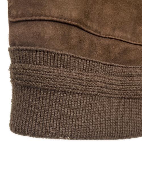 Cinquanta（チンクワンタ）Cinquanta (チンクワンタ) シープレザーブルゾン ブラウン サイズ:46の古着・服飾アイテム