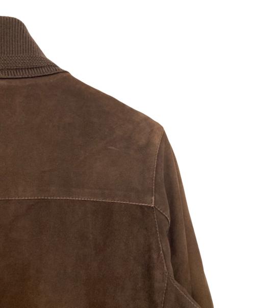 Cinquanta（チンクワンタ）Cinquanta (チンクワンタ) シープレザーブルゾン ブラウン サイズ:46の古着・服飾アイテム