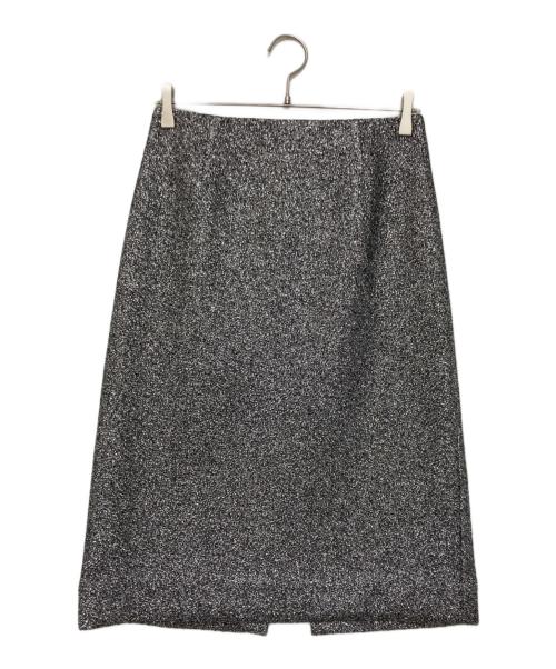 TOMORROWLAND .B（トゥモローランド ビー）TOMORROWLAND .B (トゥモローランド ビー) シャイニーツイード ペンシルスカート シルバー サイズ:36の古着・服飾アイテム