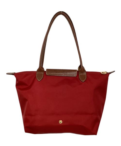 LONGCHAMP（ロンシャン）LONGCHAMP (ロンシャン) ルプリアージュ ハンドバッグ レッドの古着・服飾アイテム