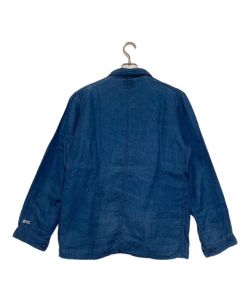 Muller & Bros（ミューラーアンドブロス）Muller & Bros (ミューラーアンドブロス) インディゴリネンカバーオール インディゴ サイズ:40の古着・服飾アイテム
