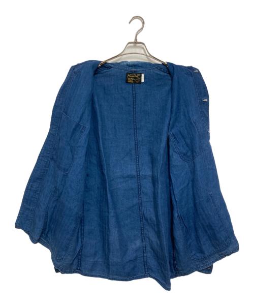 Muller & Bros（ミューラーアンドブロス）Muller & Bros (ミューラーアンドブロス) インディゴリネンカバーオール インディゴ サイズ:40の古着・服飾アイテム