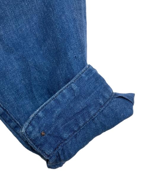 Muller & Bros（ミューラーアンドブロス）Muller & Bros (ミューラーアンドブロス) インディゴリネンカバーオール インディゴ サイズ:40の古着・服飾アイテム