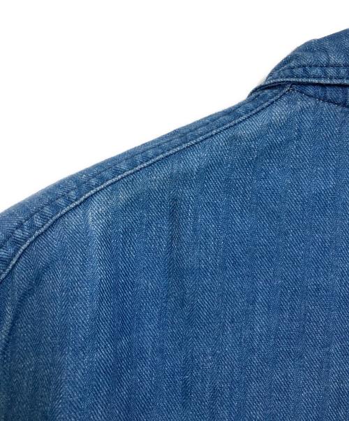 Muller & Bros（ミューラーアンドブロス）Muller & Bros (ミューラーアンドブロス) インディゴリネンカバーオール インディゴ サイズ:40の古着・服飾アイテム