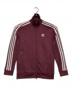 adidasアディダス）の古着「トラックジャケット」｜ボルドー